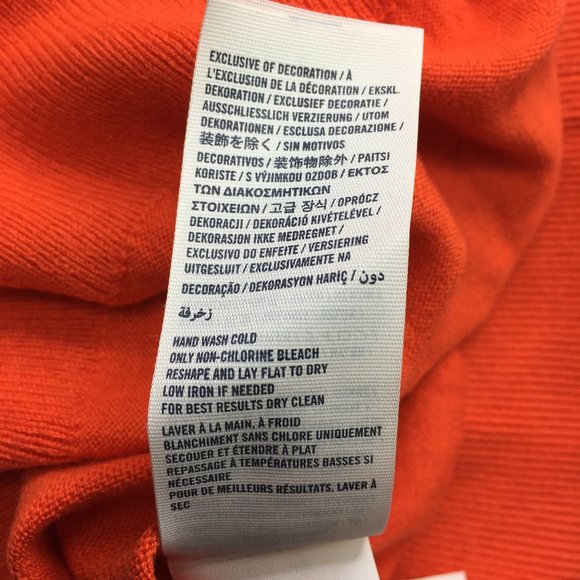 ABERCROMBIE FITCH Girls XL V-Neck Orange Sweater - Picture 6 of 8